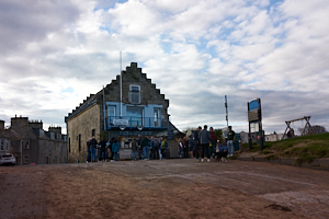 cheesy toast on a half-sunny november day