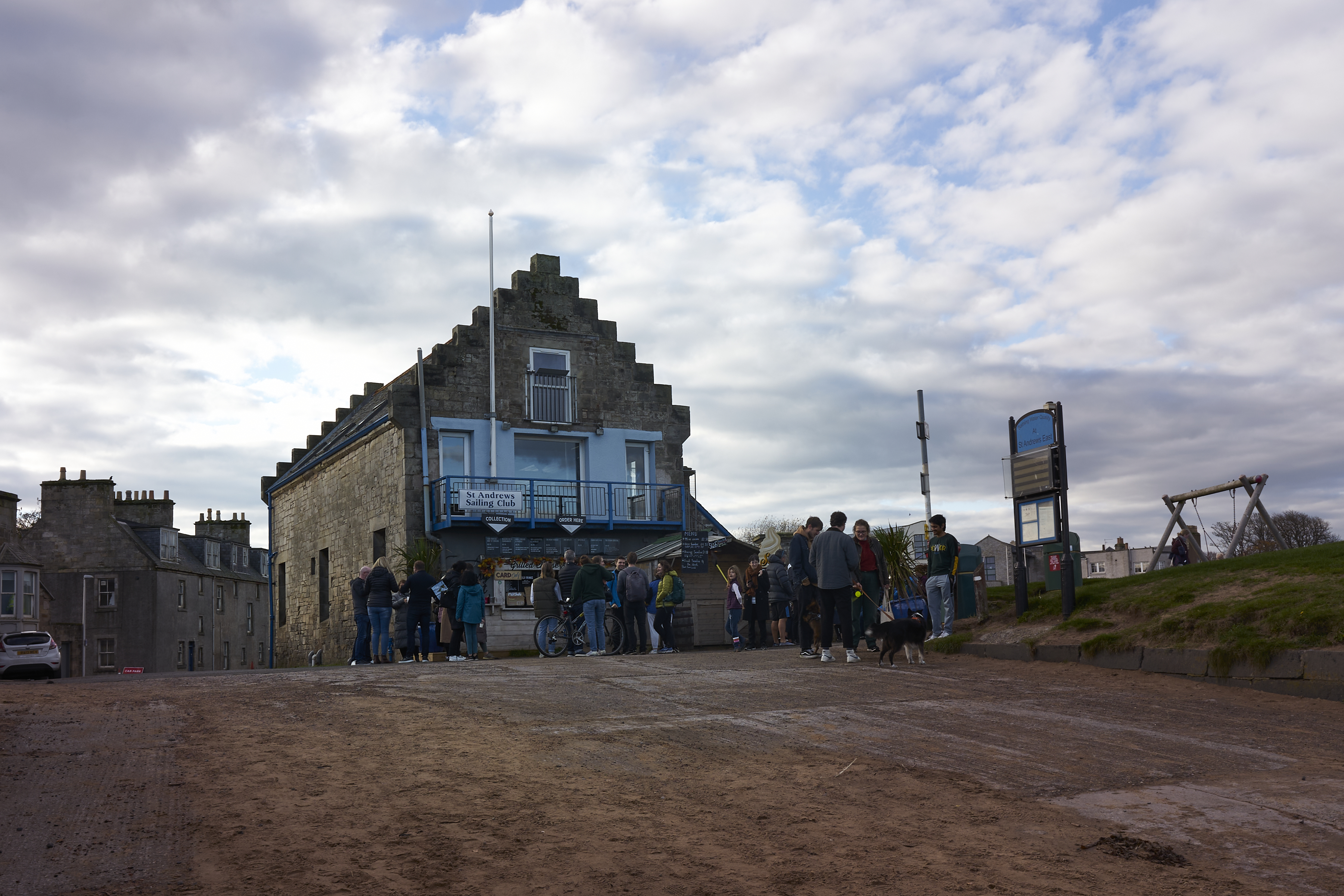 cheesy toast on a half-sunny november day