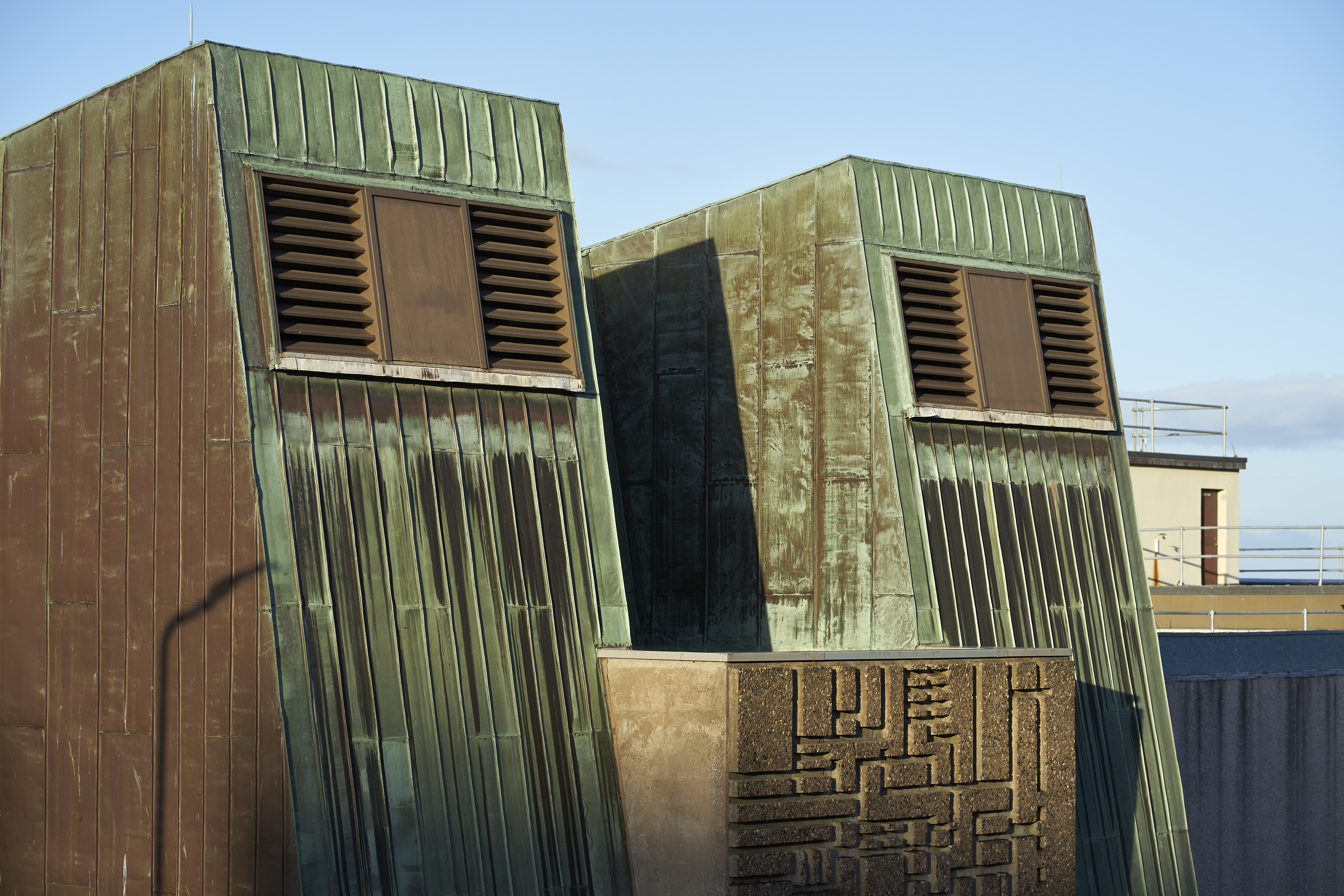 rusting vents on the physics department