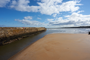 st andrews pier at low tide