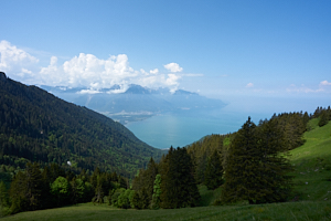 sweeping valley over lake geneva